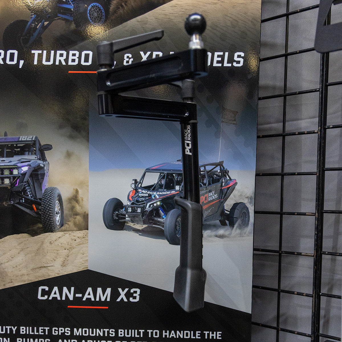 PCI CanAm X3 Race Billet Grab Bar GPS Mount