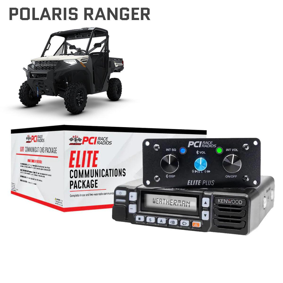 Polaris Ranger Elite UTV Communications Package - PCI Race Radios