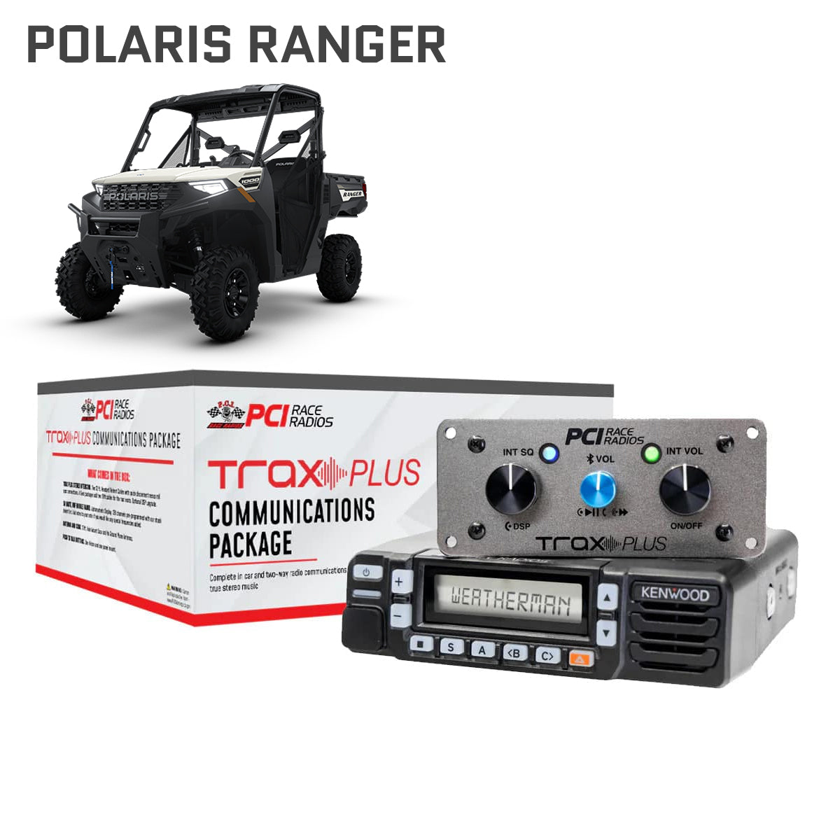 Polaris Ranger Trax UTV Communications Package - PCI Race Radios