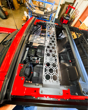 Bronco Raptor 2022 + Inside Roof Mount (across front seats with short front panel) by Adapt-A-Panel - PCI Race Radios