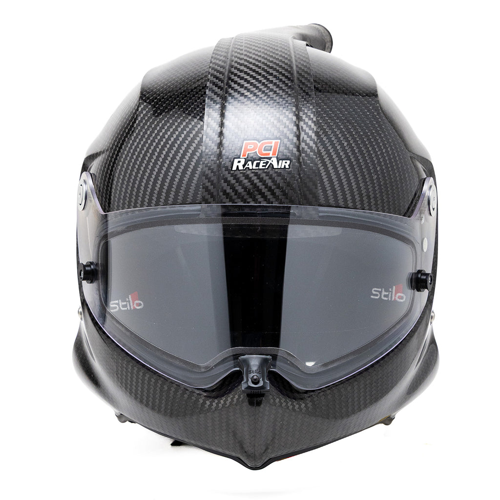 PCI Stilo Venti WRX Dirt SA2020 Helmet with Carbon Fiber RaceAir Fitting and Stilo Earcup Wiring