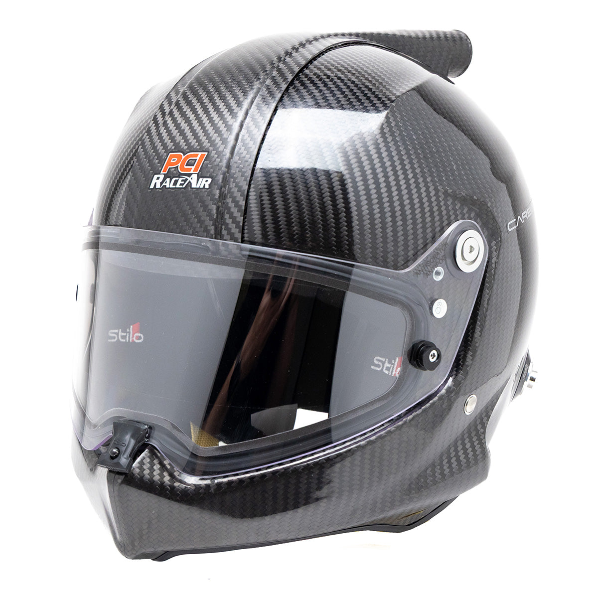 PCI Stilo Venti WRX Dirt SA2020 Helmet with Carbon Fiber RaceAir Fitting and Stilo Earcup Wiring