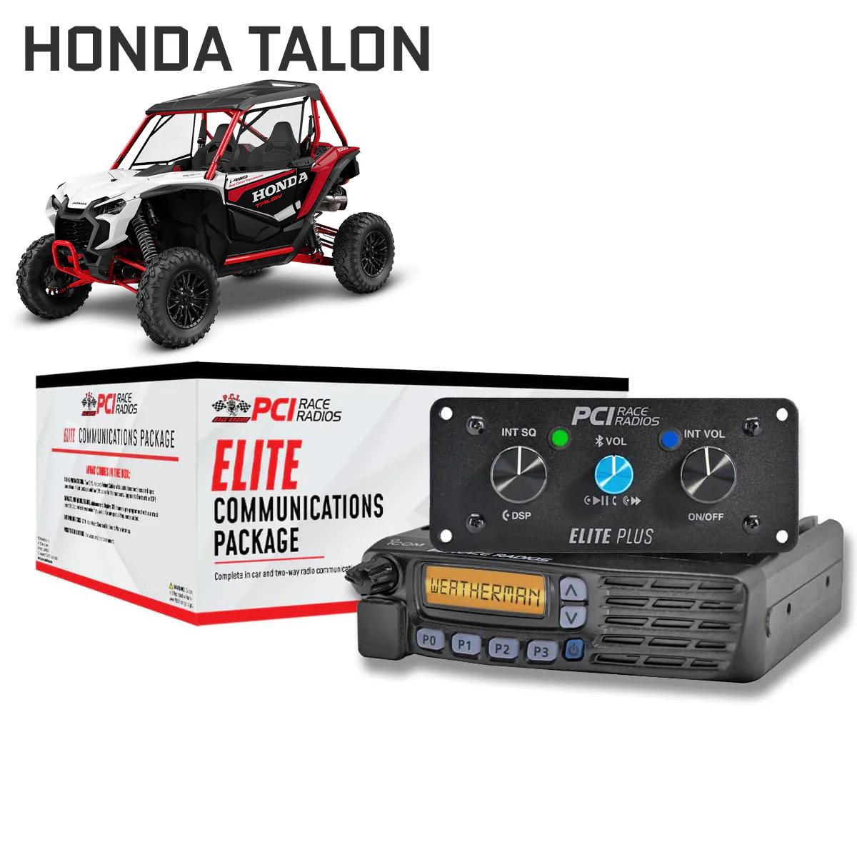 Honda Talon Elite UTV Communications Package - PCI Race Radios