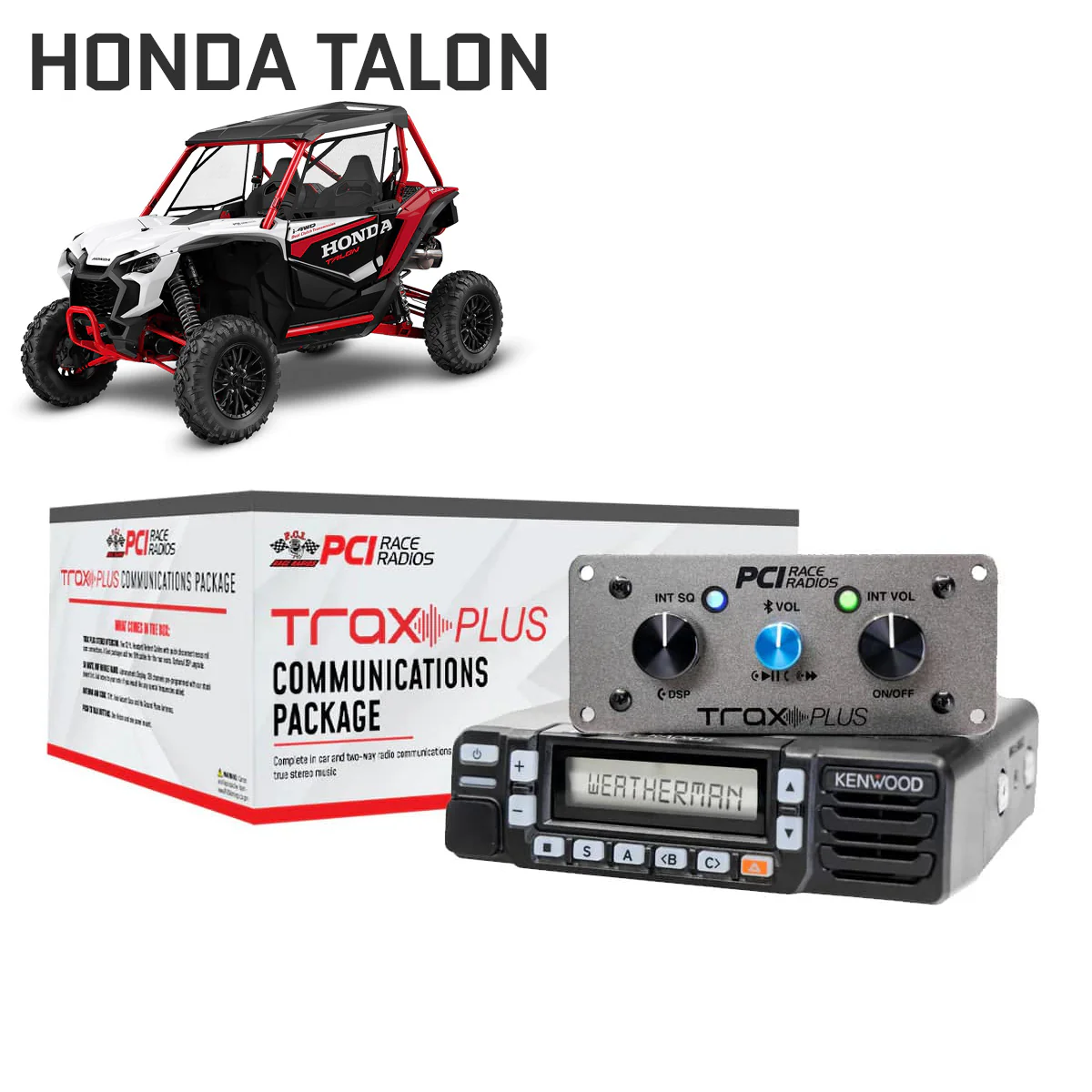Honda Talon Trax UTV Communications Package - PCI Race Radios