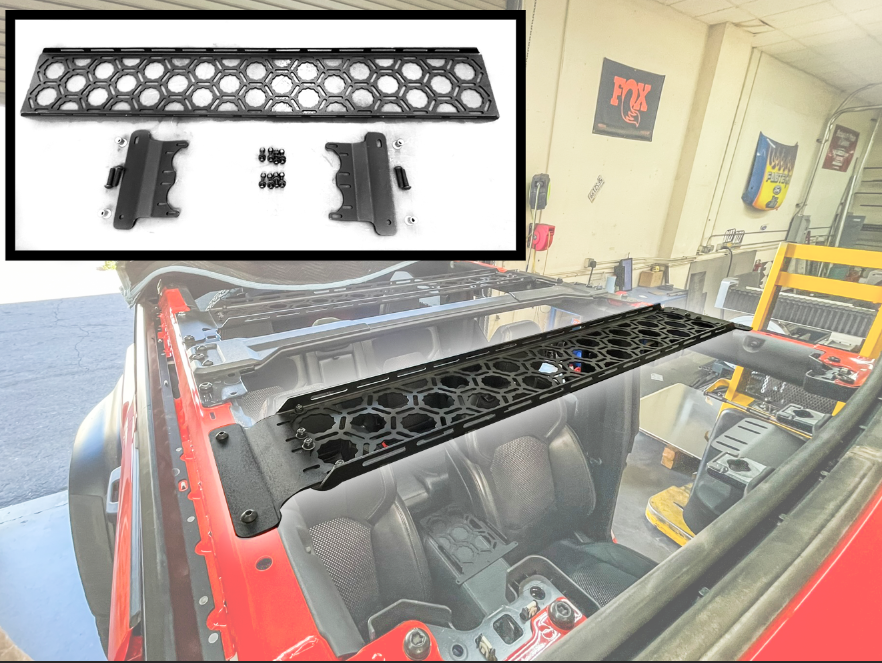 Bronco 2021 + Inside Roof Panel Mount (across front section) by Adapt-A-Panel - PCI Race Radios