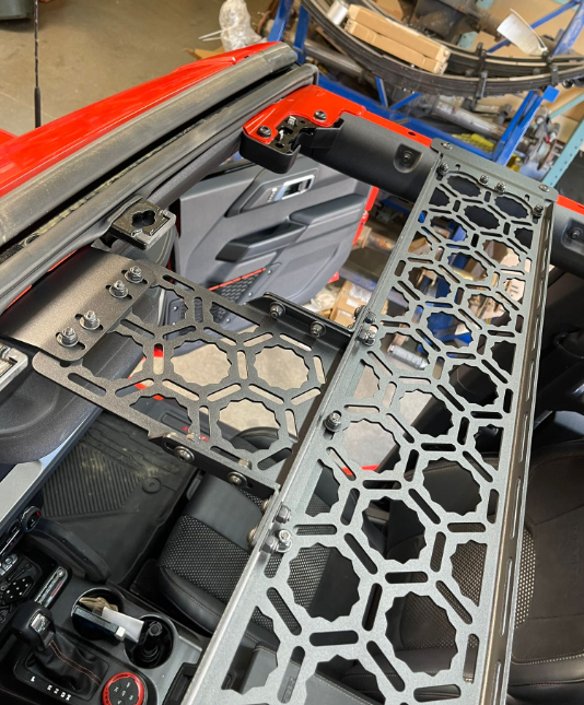 Bronco 2021 + Inside Roof Mount (across front seats with short front panel) by Adapt-A-Panel - PCI Race Radios