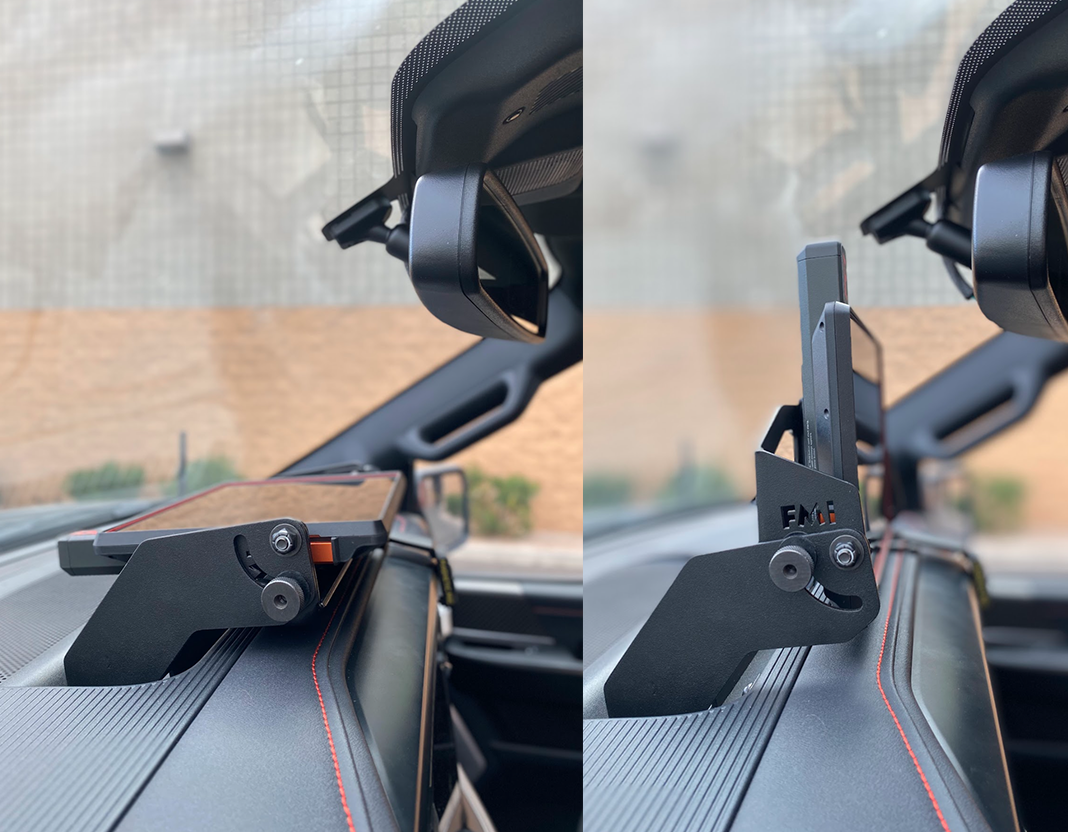 (2024+) Gen 3.5 Raptor - and 2024-up F150 - Center Dash Fold Down GPS mount - Garmin TREAD XL - PCI Race Radios