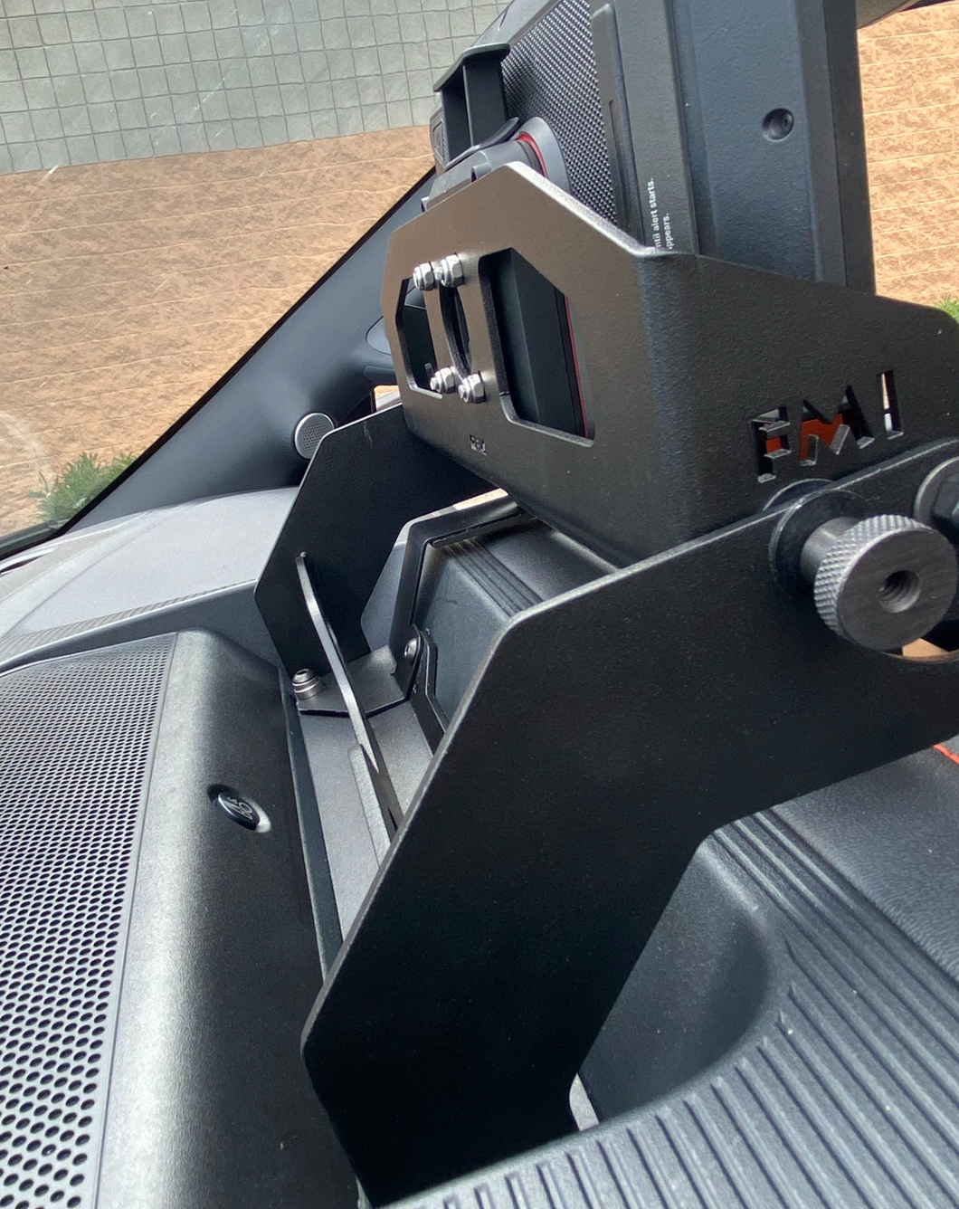 (2024+) Gen 3.5 Raptor - and 2024-up F150 - Center Dash Fold Down GPS mount - Garmin TREAD XL - PCI Race Radios