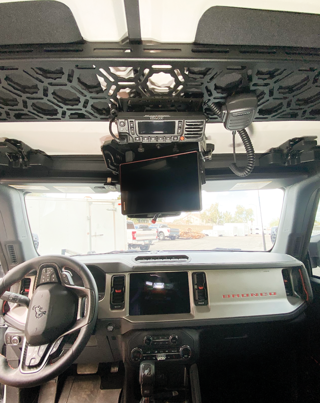 Fold Down Garmin TREAD-XL GPS Mount - (for Bronco & Bronco Raptor Roof Panel) - PCI Race Radios