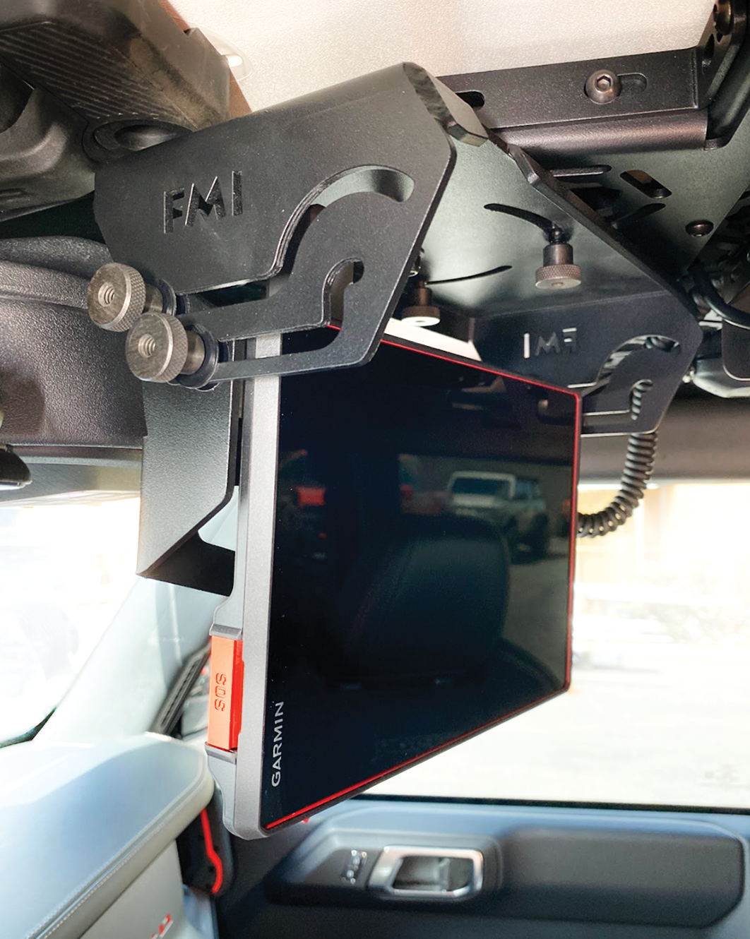 Fold Down Garmin TREAD-XL GPS Mount - (for Bronco & Bronco Raptor Roof Panel) - PCI Race Radios