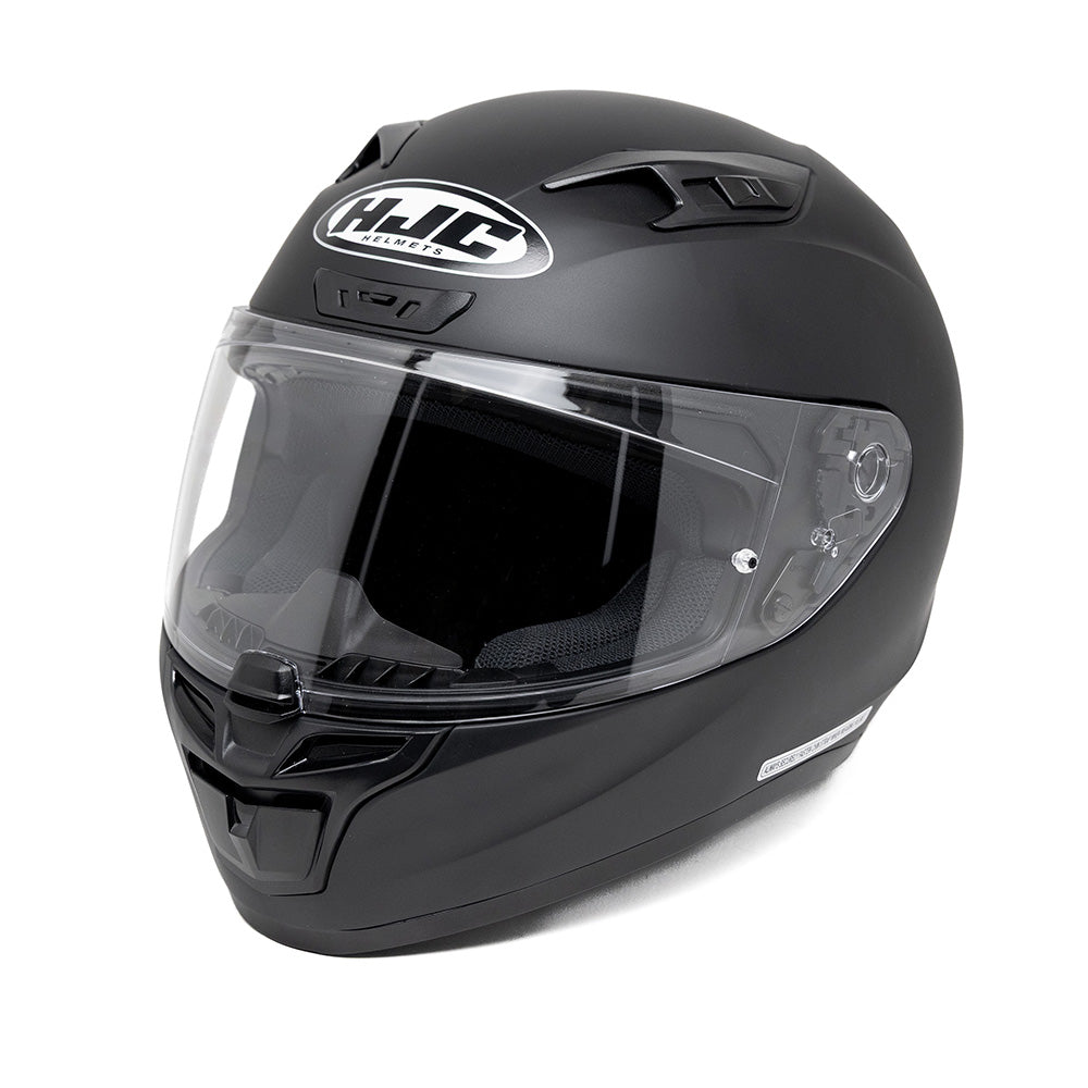HJC i10 DOT Helmet -  Black - PCI Race Radios