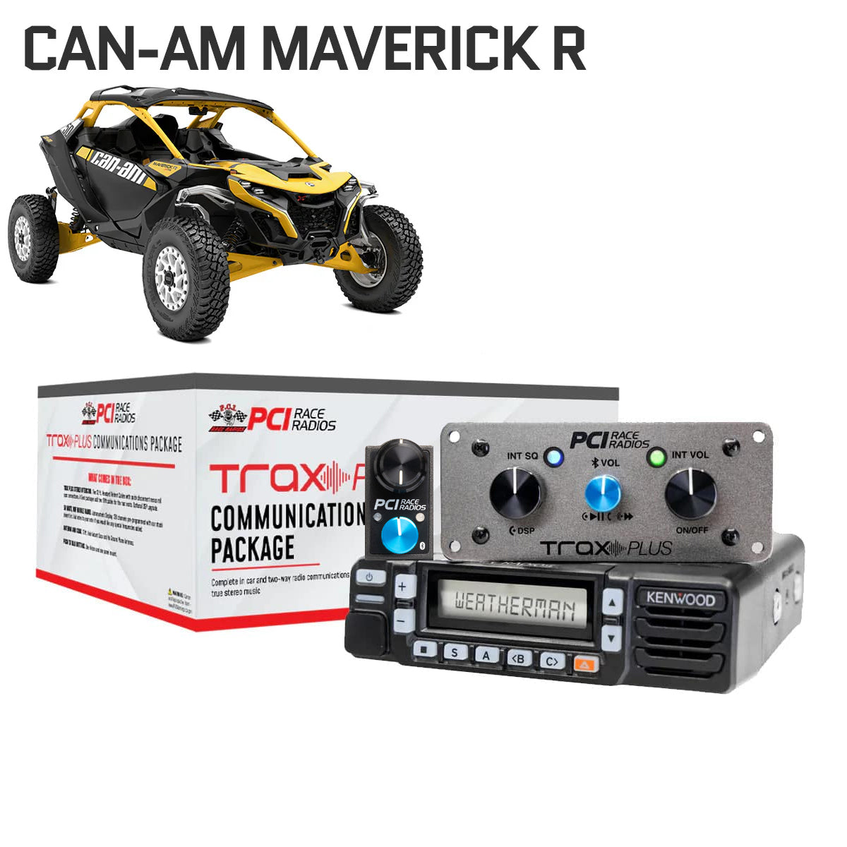Maverick R PCI UTV Communications Package - PCI Race Radios