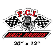 PCI Grande Die Cut Sticker - PCI Race Radios
