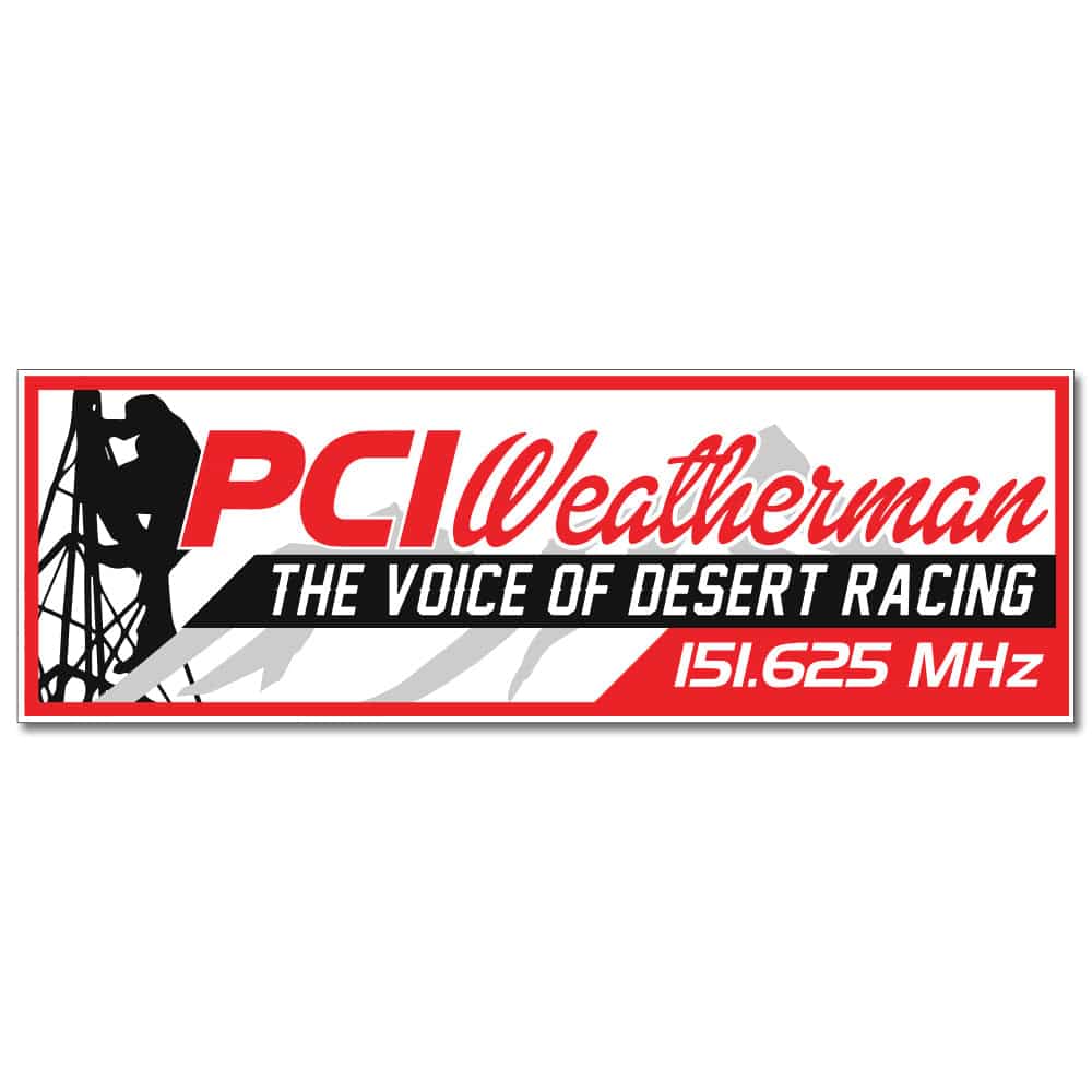 PCI Weatherman Relay Sticker - PCI Race Radios