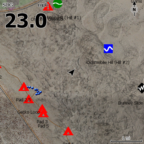 Glamis Lowrance Map - PCI Race Radios