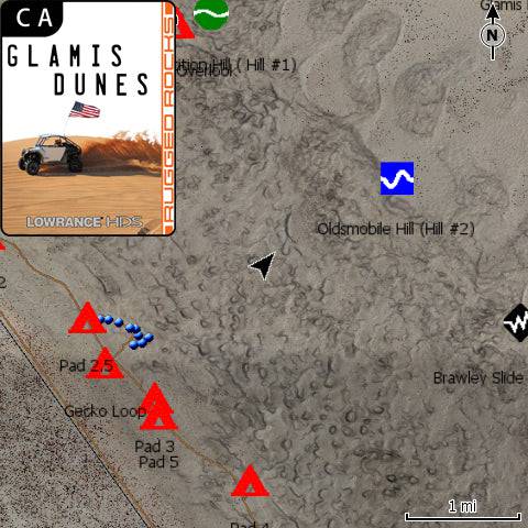 Glamis Lowrance Map - PCI Race Radios