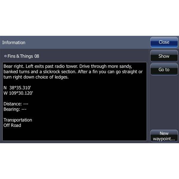 Moab Lowrance Map - PCI Race Radios