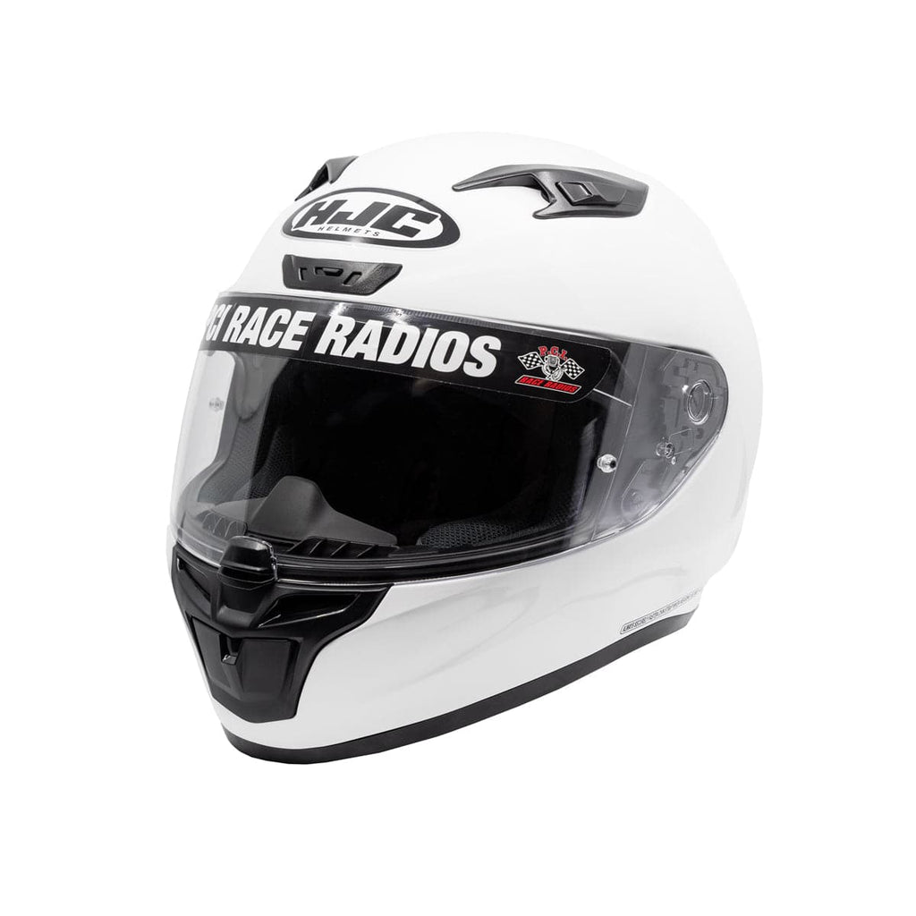 HJC i10 DOT Helmet - White - PCI Race Radios
