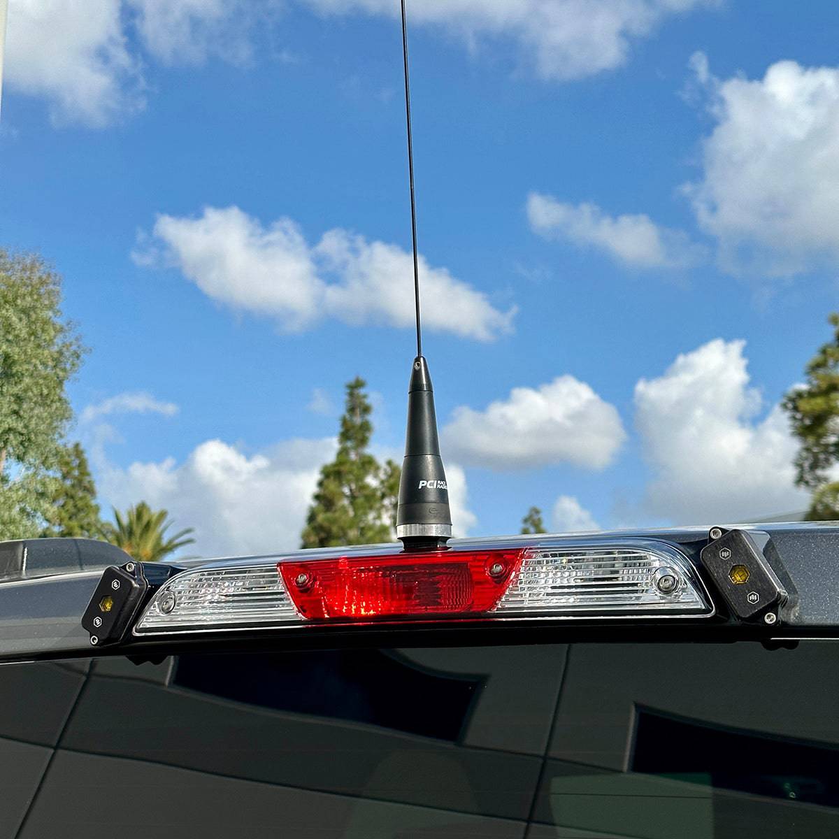 Brake Light Antenna Mount with LEDs - PCI Race Radios