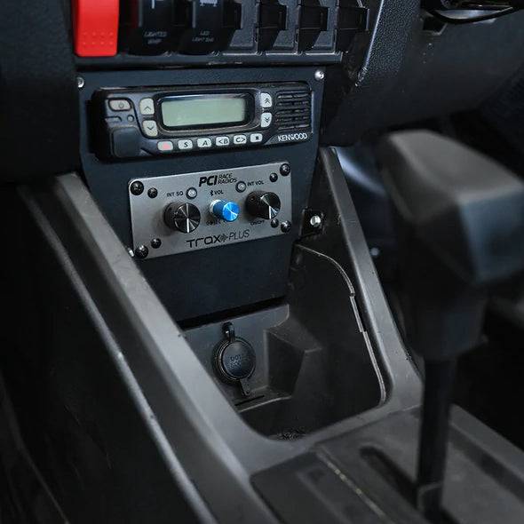 RZR Pro 2022-2024 Series Vertical Radio and Intercom Bracket - PCI Race Radios