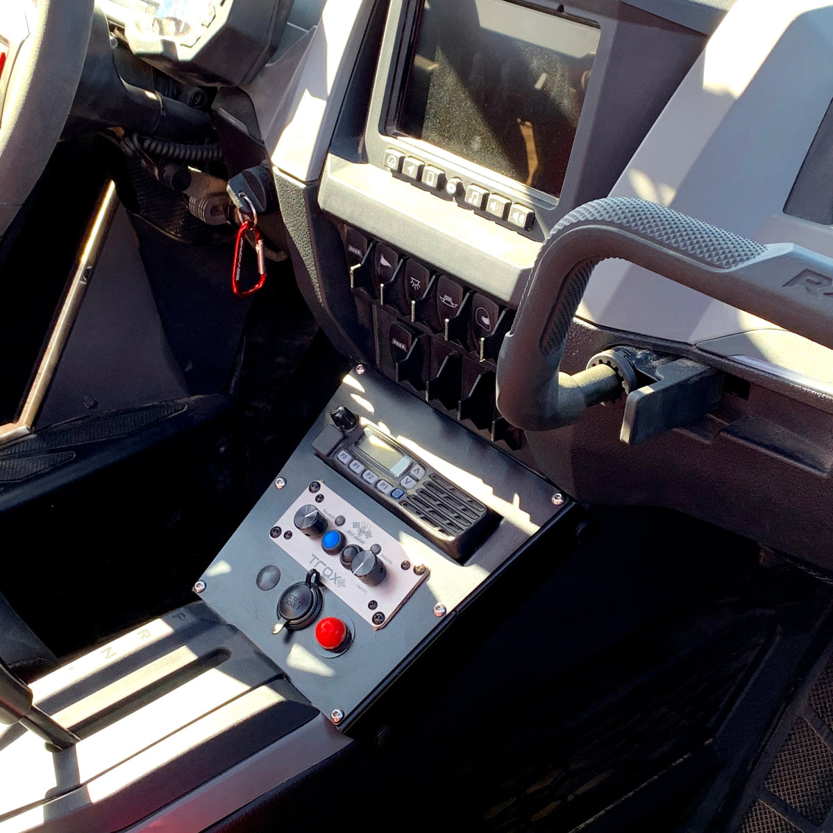 RZR Pro XP and Turbo R 2020-2024 Console Radio Intercom Bracket - PCI Race Radios