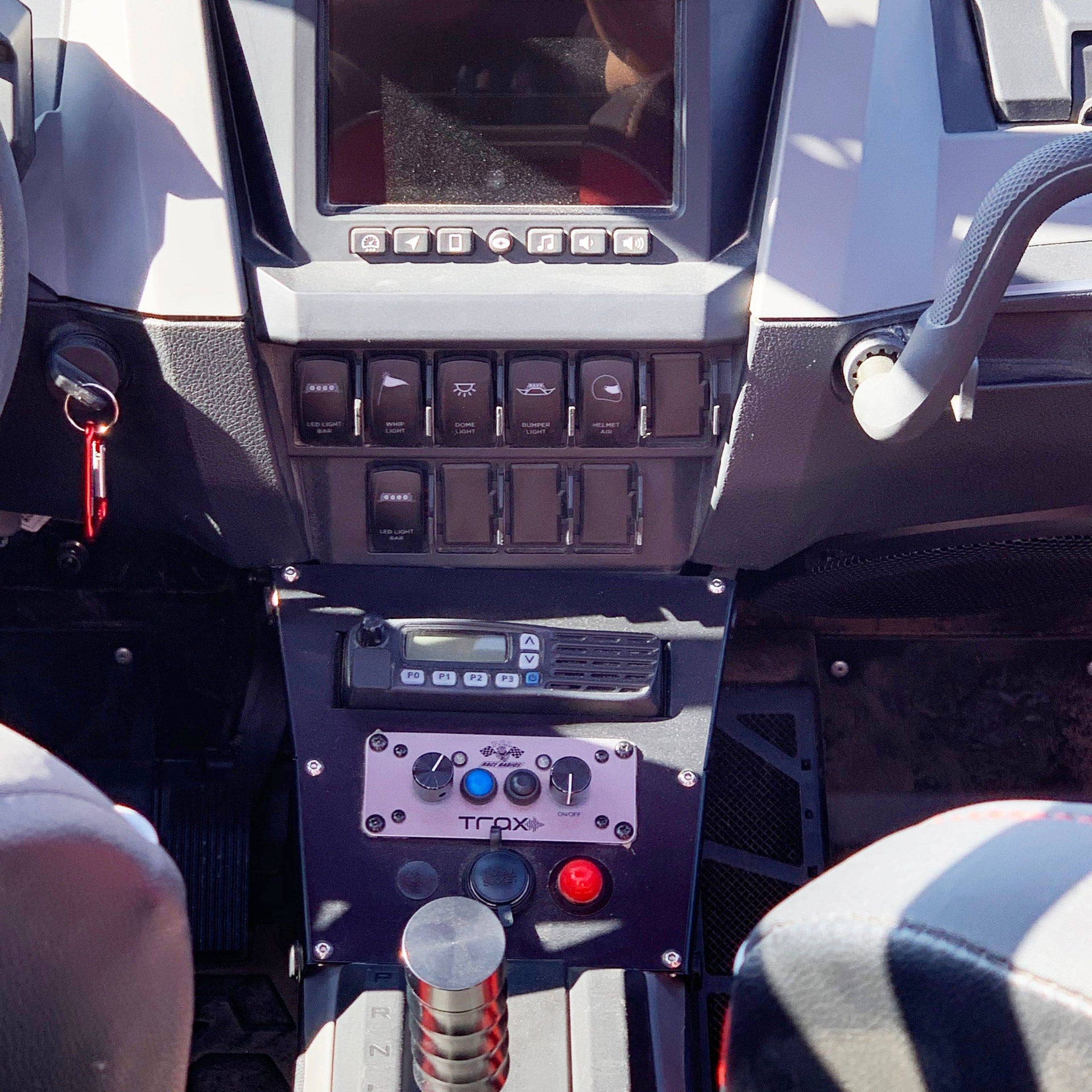 RZR Pro XP and Turbo R 2020-2024 Console Radio Intercom Bracket - PCI Race Radios
