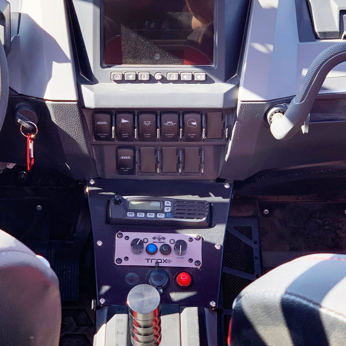 RZR Pro XP and Turbo R 2020-2024 Console Radio Intercom Bracket - PCI Race Radios