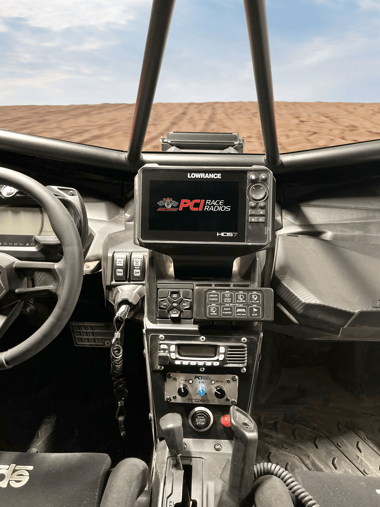 CanAm X3 Elite FS and HDS Live GPS Bracket - PCI Race Radios