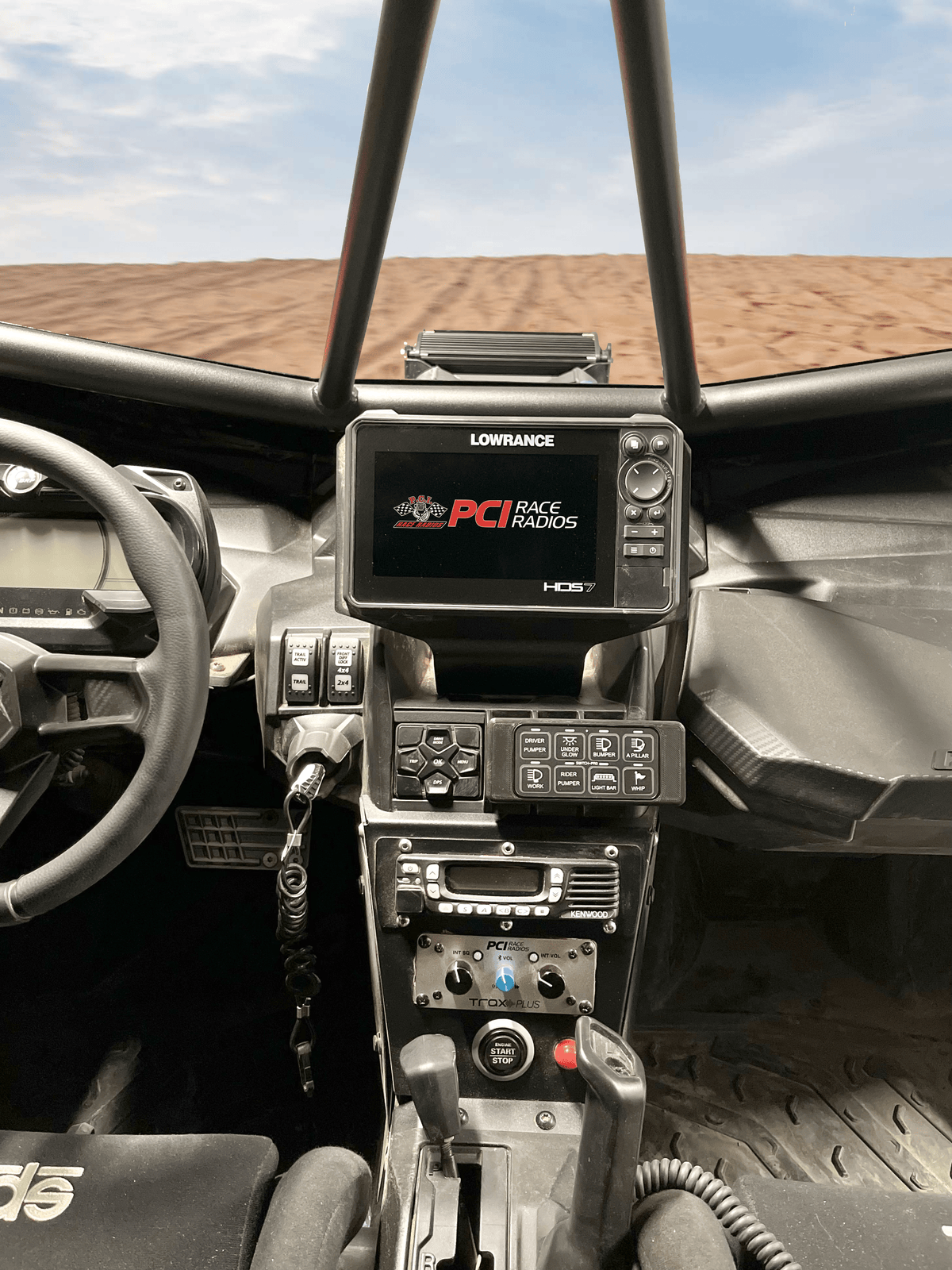 CanAm X3 Elite FS and HDS Live GPS Bracket - PCI Race Radios