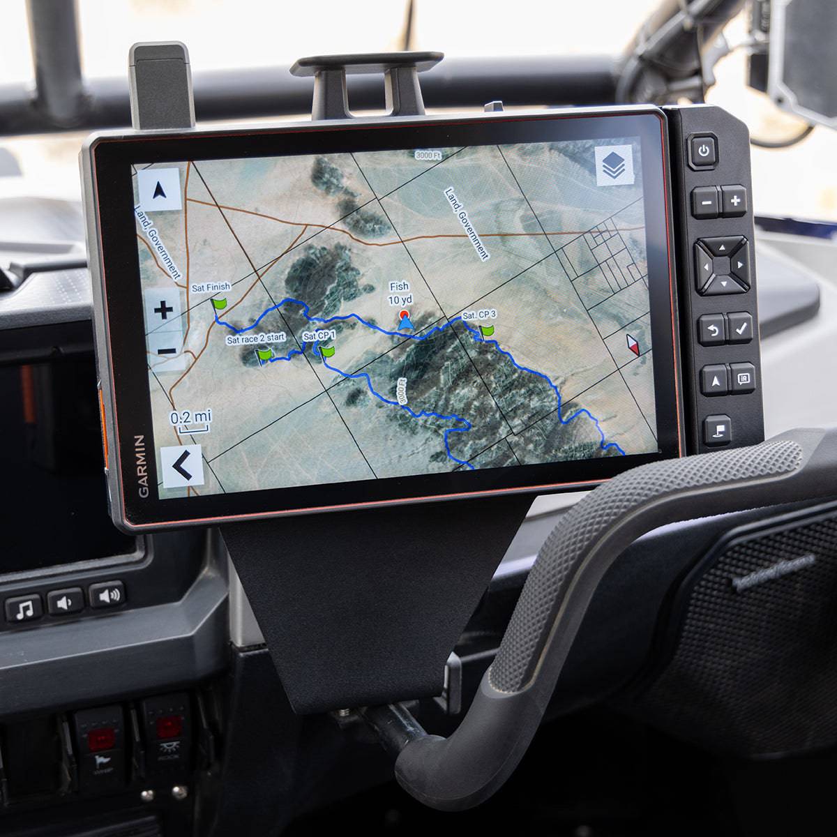 RZR Pro Series 7" GPS Bracket - PCI Race Radios