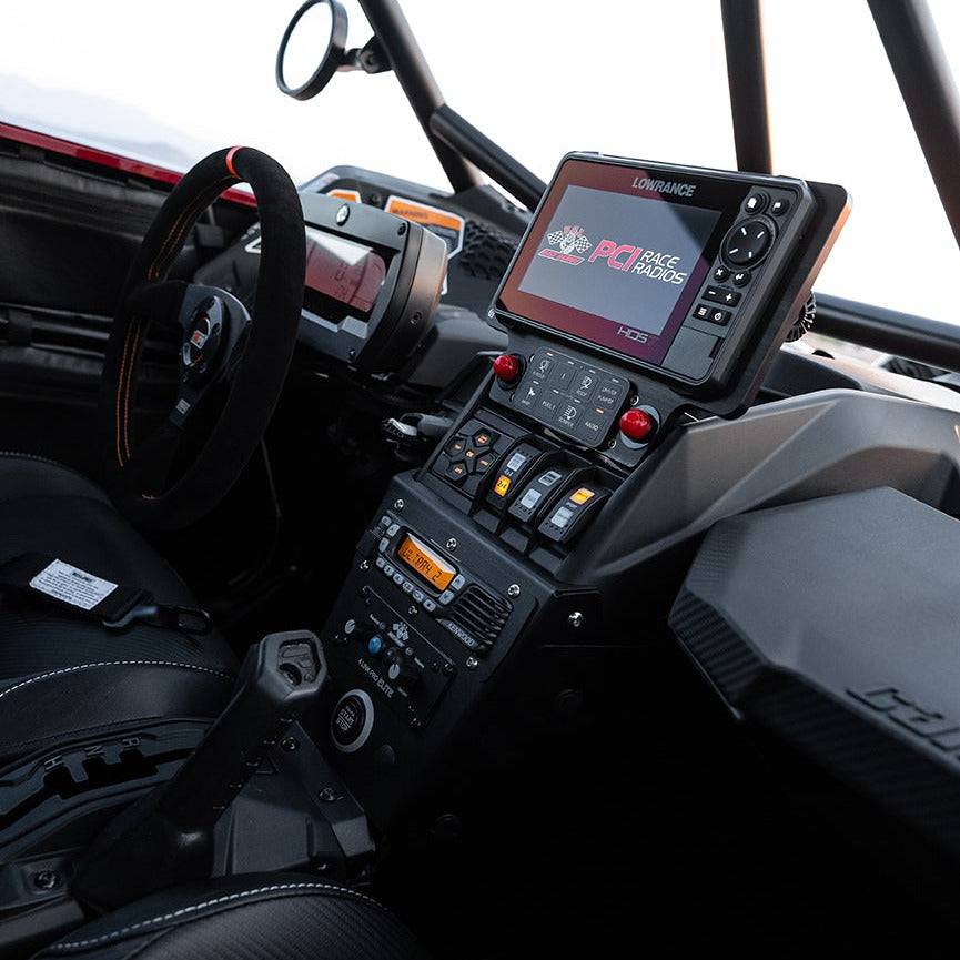 CanAm X3 Elite FS and HDS Live 7" GPS Billet Bracket - PCI Race Radios