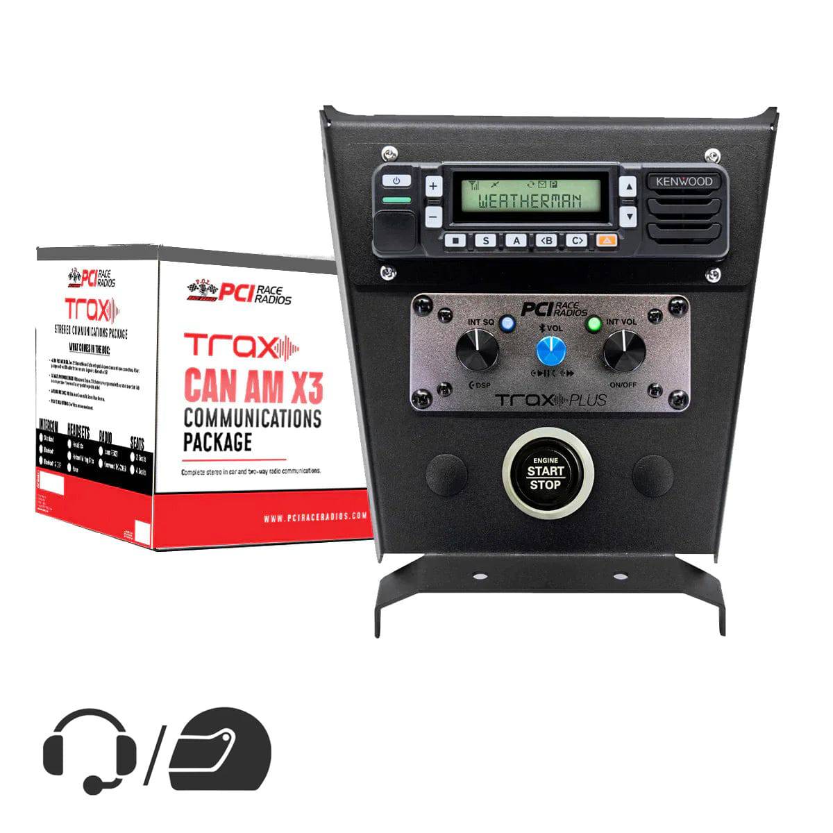 CanAm X3 Trax Stereo Complete Communications Package - PCI Race Radios