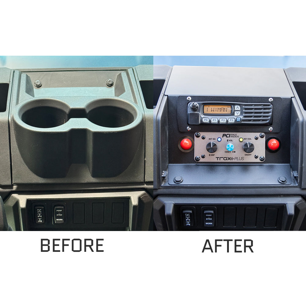 Polaris 2019+ Ranger Radio and Intercom Bracket - PCI Race Radios