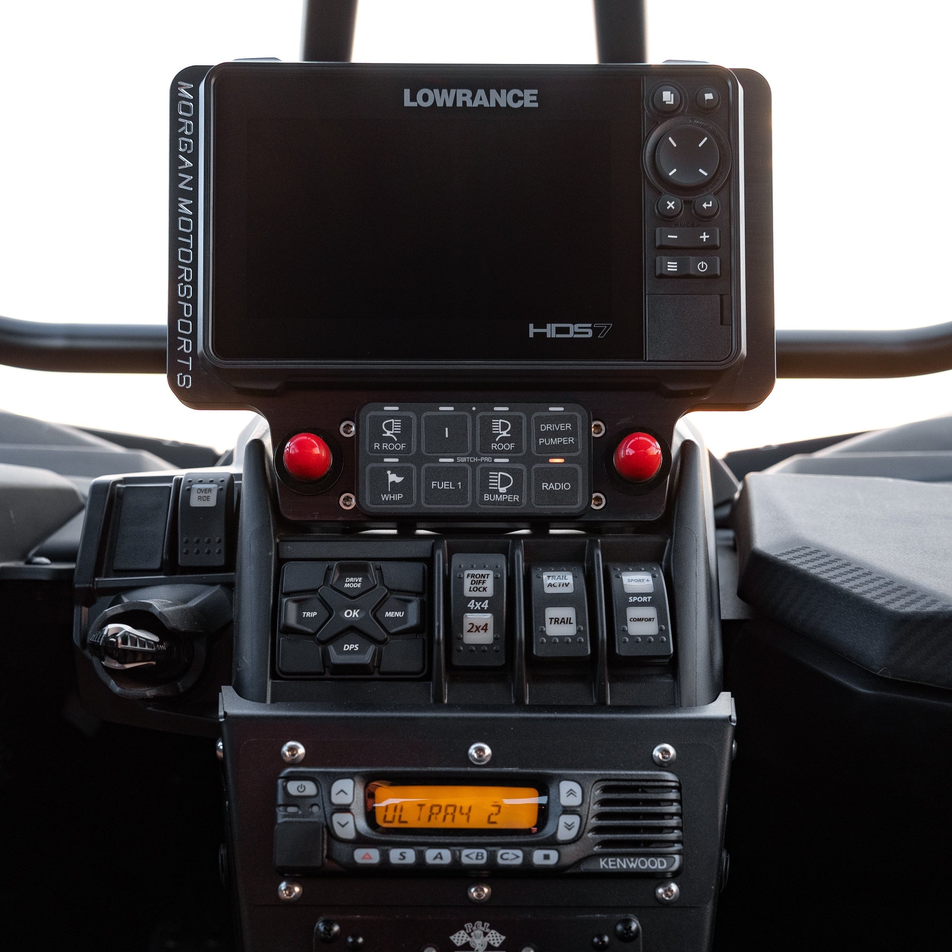 CanAm X3 Elite FS and HDS Live 7" GPS Billet Bracket Installed