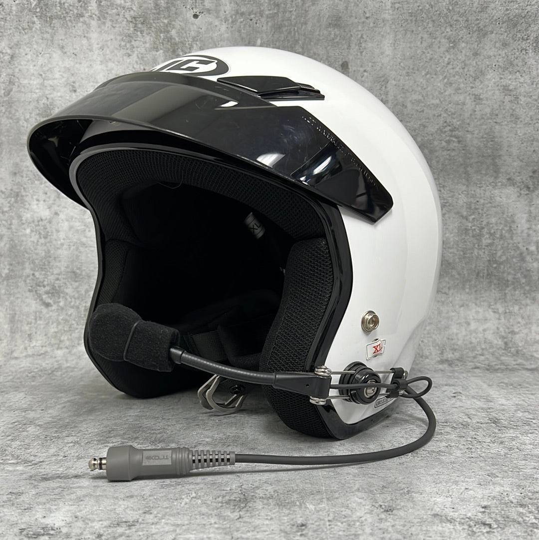 Clearance HJC CS-5N Trax Open Face DOT Helmet White XL