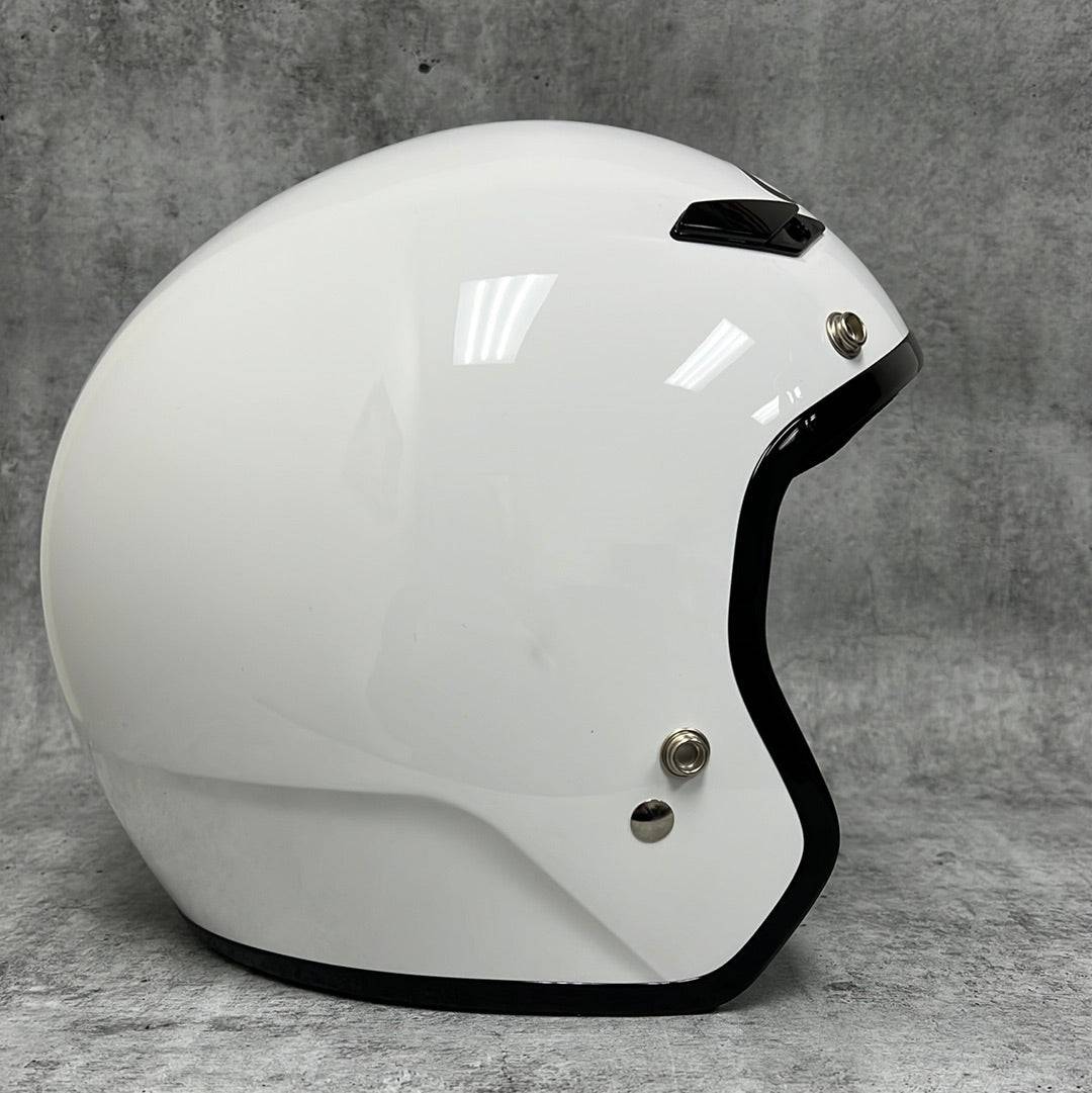 Clearance HJC CS-5N Open Face DOT Helmet White - PCI Race Radios