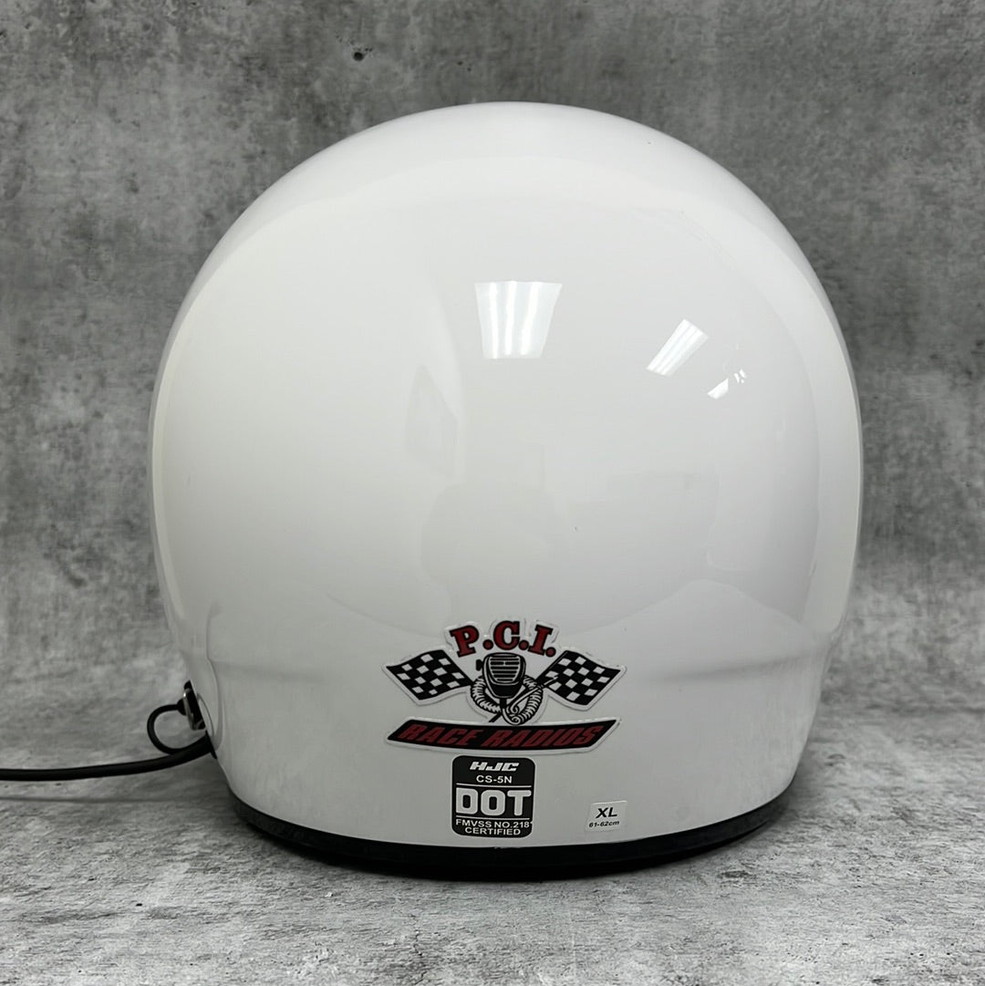 Clearance HJC CS-5N Trax Open Face DOT Helmet White XL
