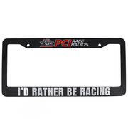 PCI License Plate Frame Id Rather Be Racing