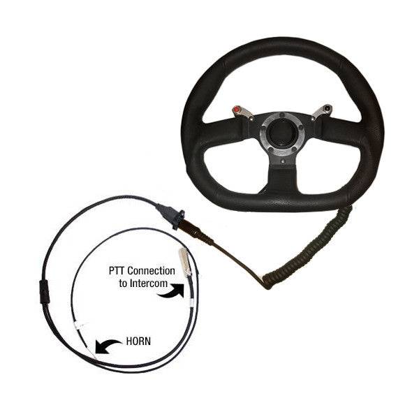 Quick Disconnect Steering Wheel Assembly with Two Nexus PTT